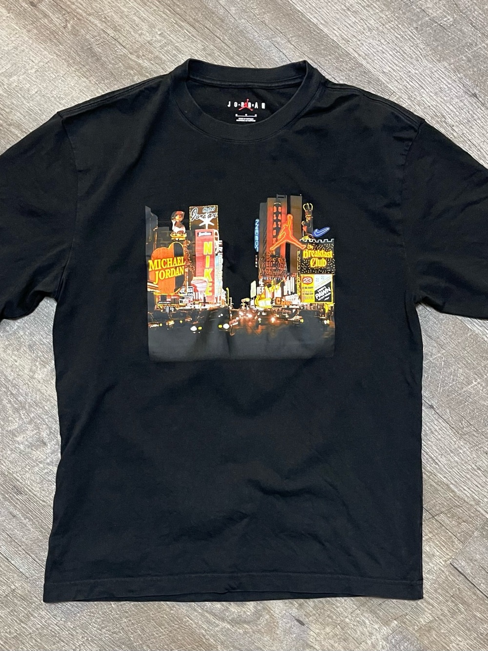 Air Jordan city t-shirt medium retro time square graphic Jumpman tee short slv